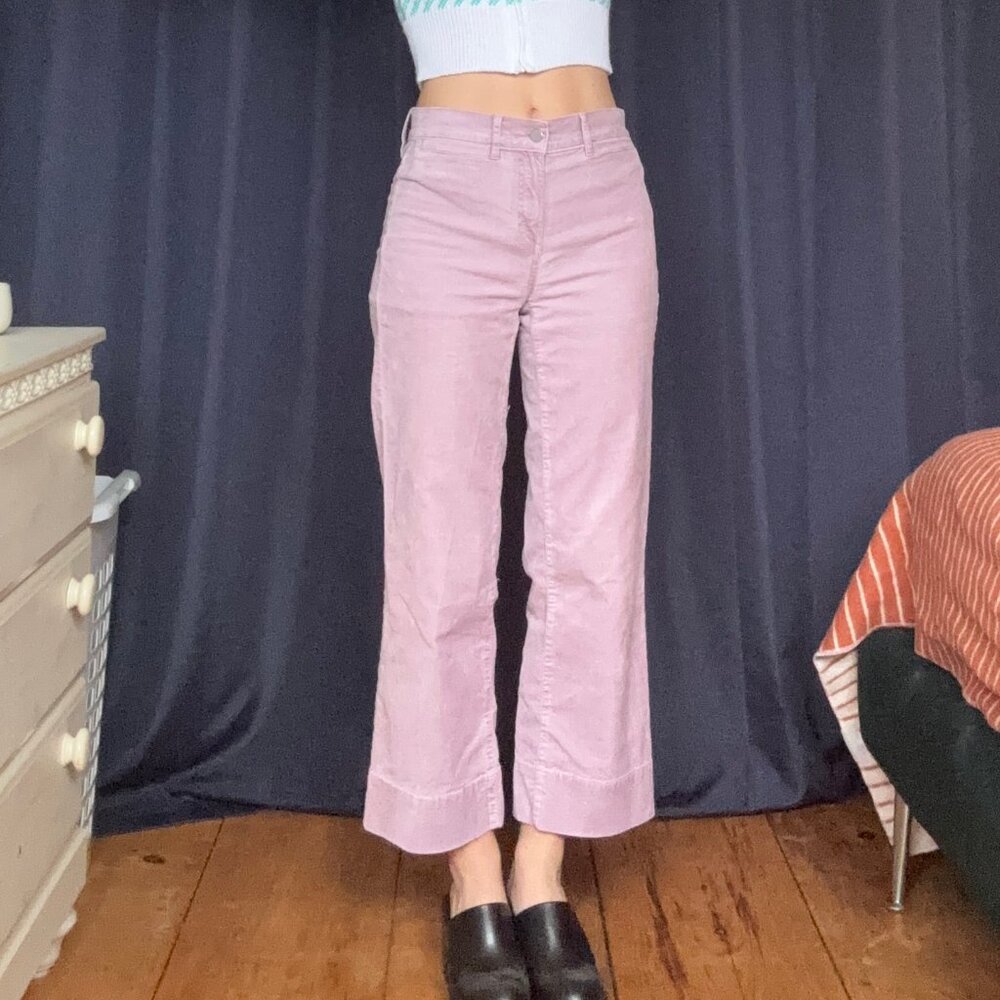 LOFT Women's Wide Leg Pants - Lavender